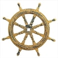 thumbnail image 2 of "Antique Shipwrecked Rustic Old Age Style Wooden Ship Wheel | Pirate's   Nautical Maritime Gifts Ideas | Captain's & Sailor's Ocean Themed Wall   Decor Ideas | Classic Boat Steering Wheel (36 Inches)", 2 of 2