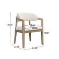thumbnail image 3 of Christopher Knight Home Modern Dining Chairs, Open-Back, Solid Wood Frame, Light Ash, Set of 2, 3 of 9