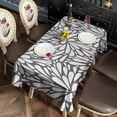 thumbnail image 4 of Light Dark Floral Burst Pattern Rectangle Tablecloth 60"x102",Waterproof Polyester Rectangle Table Cloth, Wipeable Spillproof Polyester Tablecloth for Dining, Camping, Indoor and Outdoor, 4 of 6