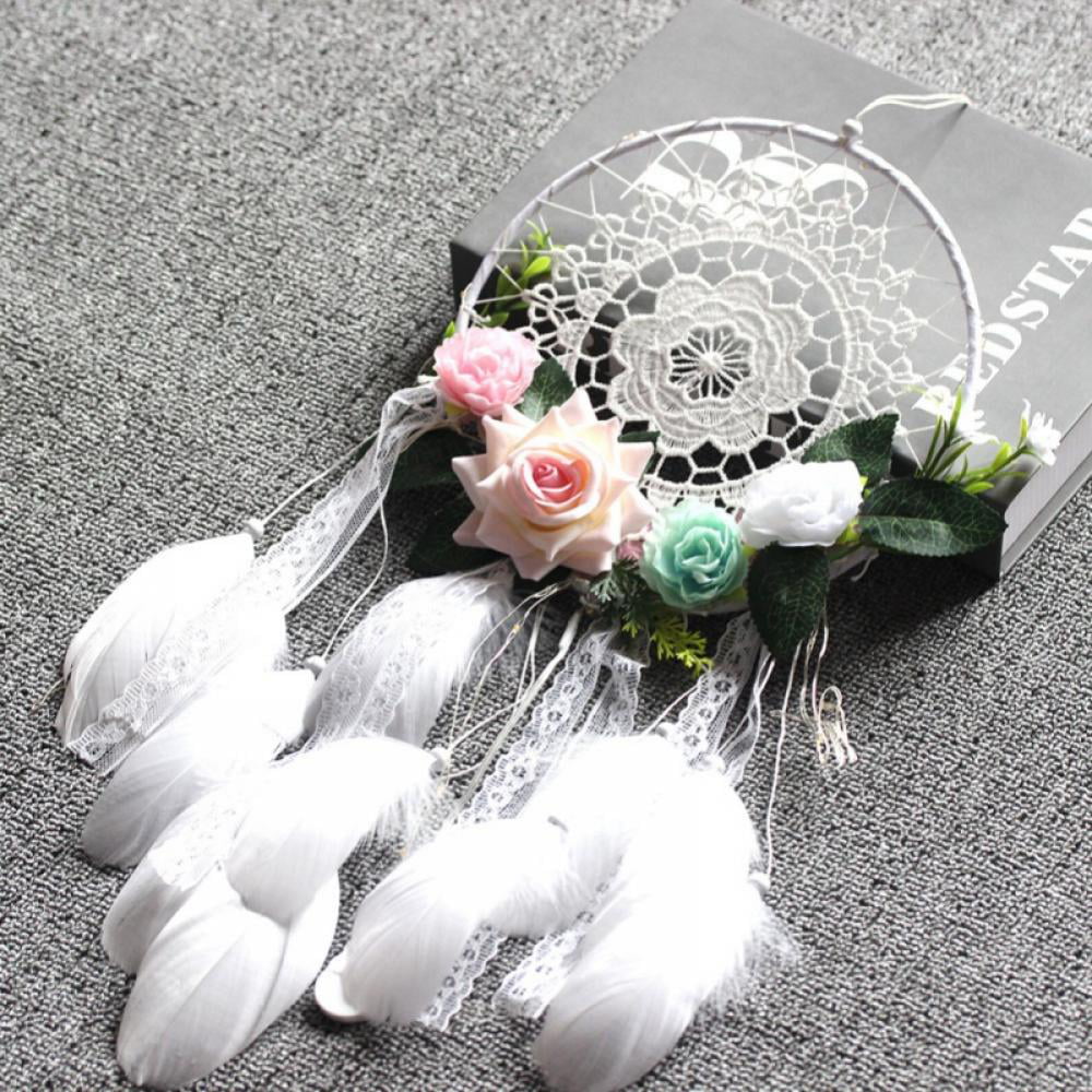 1pc Dream Catcher Mermaid Flower Chic Pretty Hanging Decor for Bedroom Dormitory