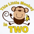 thumbnail image 2 of CafePress - Little Monkey 2Nd Birthday Boy Infant Bodysuit - Baby Light Bodysuit, Size Newborn - 24 Months, 2 of 4
