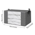 thumbnail image 3 of jiacuix Rangement & Organisation Boîte de Garde-Robe 90L Gain de Place Ensemble de 4 avec Fermeture Éclair, Boîte de Garde-Robe Pliable, Garde-Robe, Vêtements, Couvertures, Conteneur de Draps Boîte à Chandail, 3 of 9