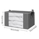 thumbnail image 3 of Precio sorpresa!Caja de guardarropa que ahorra espacio de 90L, Juego de 4 con cremallera, caja de guardarropa plegable, armario, ropa, mantas, contenedor de sábanas, caja para suéter, 3 of 9