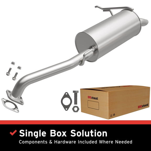 BRExhaust OE Replacement Exhaust Muffler Kit 108-0024: Compatible with 2011-2016 Hyundai Elantra 1.8L