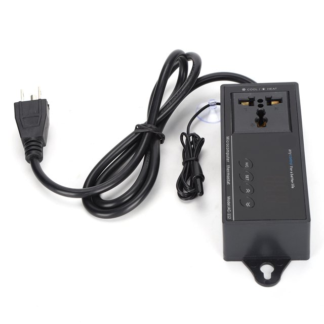 Aquarium Greenhouse Temperature Controller,Digital LED Temperature Controller Digital Display Greenhouse Temperature Controller Reptile Temperature Controller Thermostat Rugged and Tough