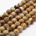thumbnail image 1 of Natural Picture Jasper Beads Strands Faceted Round 4mm Hole: 1mm about 96pcs/strand 14.9 inch~15.1 inch, 1 of 3