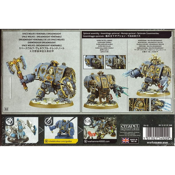 Games Workshop 1個 Games Workshop - Warhammer 40K Space Wolves Venerable Dreadnought