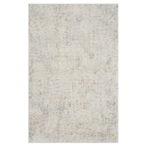 Harlow Hill Alison Mara Abstract Indoor Polyester Area Rug, Light Gray/Ivory, 5' x 8'