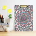 thumbnail image 6 of FMSHPON Mandala Clipboard Hardboard Wood Nursing Clip Board and Pull for Standard A4 Letter 13x9 inches, 6 of 7