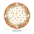 thumbnail image 3 of Dmlomu Thanksgiving Round Table Cloth, 47in Waterproof Table Cover, Wipeable No-Wash Fall Decorations for Home Dining Table Decor Holiday Party, 3 of 6