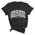 thumbnail image 4 of God is Good T-Shirt for Women Oversized Christian Short Sleeve Crewneck Tees Religious Sayings Bible Verse Tops, 4 of 4
