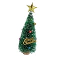 thumbnail image 2 of Mini árbol de Navidad, decoración navideña, decoración navideña para fiestas navideñas en interiores Verde 16cm, 2 of 9