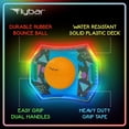 thumbnail image 6 of Flybar LED Pogo Trick Ball Balance Board for Kids Ages 6+,Textured Anti-Slip Deck For Secure Jumping, Indoor & Outdoor Toy For Boys & Girls,Supports Up To 160Lb, Includes Hand Pump, Retro Rocket Glow, 6 of 7