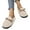 Khaki, variant on Women's House Slippers Indoor Outdoor Moccasin Fuzzy Fluffy Furry Loafers Suede Warm Shoes