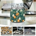 thumbnail image 6 of Yayeee Ashtray with Lid for Cigarette Smokeless Stainless Steel Home Ash Holder, Floral Orange Pattern, 6 of 7