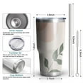 thumbnail image 6 of 30oz Brown Boho Sun, Moon and Plant Pattern Tumblers Stainless Steel Tumbler with Lid and Straw,Vacuum Insulated Double Wall Travel Tumbler Cups Mug with Cleaning Brush for Coffee,Tea, 6 of 7