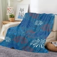 thumbnail image 6 of AUQ Fluffy Blankets & Throws Fuzzy Blankets and Throws Large Throw Blankets for Couch Summer Blanket Throw, Oversized Blanket for Couch (Blue), 6 of 7