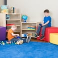 thumbnail image 2 of Sprogs Heavy-Duty Royal Blue Solid Color Rug Rectangle 7' 6" Wide x 12' Long, 2 of 3