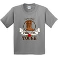 thumbnail image 3 of Inktastic Cowgirl Tough with Cowgirl Boots and Rose Youth T-Shirt, 3 of 5