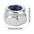 thumbnail image 5 of 100 Pcs Écrou de Verrouillage Finition Acier Inoxydable Hexagone Acier Inoxydable 304 avec Insert en Nylon, 5 of 5