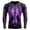 Purple, variant on CONFREE Halloween Mens Short Sleeve Tshirts Crew Neck Spooky Skeleton Graphic Lightweight Fall Casual Tees
