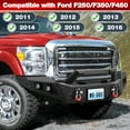 thumbnail image 2 of POFENZE Front Bumper for 2011-2016 Ford F250/F350/F450 Pickup Off Road Bumper w/Winch Plate Lights License Plate Bracket, 2 of 6