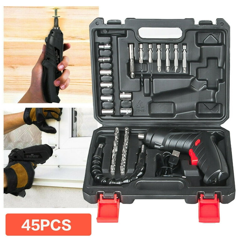 1 Electrical Screwdriver Set Household Cordless Rechargeable Hand