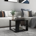 thumbnail image 1 of vidaXL Coffee Table Black 40x40x30 cm Engineered Wood, 1 of 3