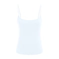 thumbnail image 4 of Camiseta sin mangas de yoga de color liso para mujer - Tirantes, ajuste ceñido - Nailon-spandex - Ropa deportiva/de gimnasio/casual, 4 of 5
