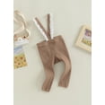 thumbnail image 3 of Cenuakty Baby Boys Girls Suspender Pants, Sleeveless Lace Trim Ribbed Knit Overalls Leggings, 3 of 9