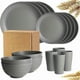 thumbnail image 2 of 16pcs Unbreakable Wheat Straw Dinnerware Sets, Reusable Tableware Set, Lightweight Microwave Dishwasher Safe, Plates, Cups, Bowls For RV Camping Picni, 2 of 5