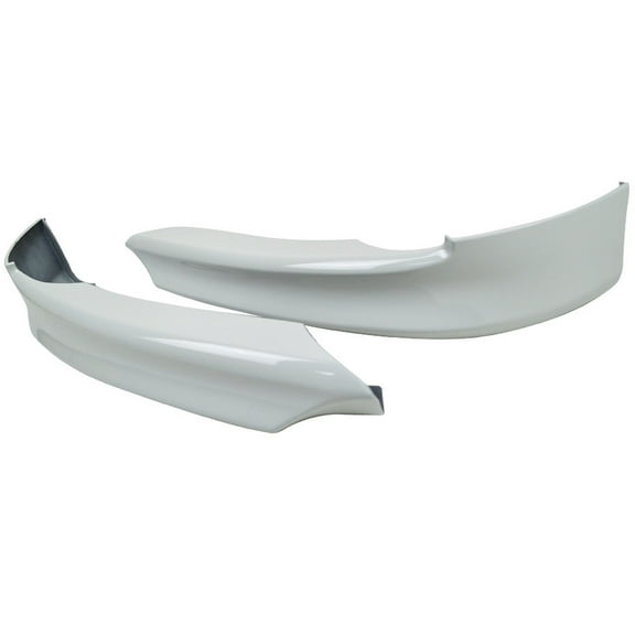 Ikon Motorsports Compatible with 05-08 E90 3 Series OE Style Front Lip Splitters Painted Alpine White III