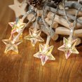 thumbnail image 2 of Holiday Time 20-Count Battery-Operated Warm White LED Star Christmas Lights, with Timer, 7.9', 2 of 4