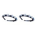 thumbnail image 2 of Qarigey Diadema de doble capa para fiesta de disfraces estéticos, diadema para niñas con Clip, accesorios para regalo de cumpleaños y Type2 NO2, 2 of 6