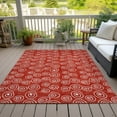 thumbnail image 6 of Addison Rugs Chantille Indoor/Outdoor Transitional Circles Red Washable Rectangle Rug, 5' x 7'6", 6 of 6