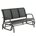 thumbnail image 7 of EDOEMSE Outdoor Bench, Garden Porch Benches for Outdoors, Patio Park Bench with Backrest and Armrests, Gardening Stuff for Lawn Porch,Black, Gray, 7 of 7