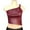Wine, variant on Kaemgyyd Women's Leather Shirt Fashion Sleeveless Asymmetrical Hem Slim Tank Top Solid Color One-Shoulder PU Tunic Tee Clubwear