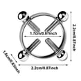 thumbnail image 3 of SIfdSeng Stainless Steel Zircon Jewelry Nipple Rings Non Piercing Clamp on for And, 3 of 4