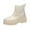 L-Beige, variant on Kcodviy Women Rain Shoes Bouts for Men Comfortable Light Ankle Rain Leather Hunting Boots Frosted Outdoor Rain Wide Width Rain Shoes Boots