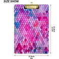 thumbnail image 2 of FMSHPON Mermaid Clipboard Hardboard Wood Nursing Clip Board and Pull for Standard A4 Letter 13x9 inches, 2 of 7