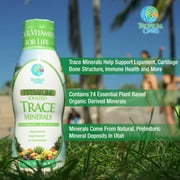 Tropical Oasis Ionized Trace Minerals Supplement, Liquid Vitamin Supplement, 74 Plant Derived Essentials and Minerals, Tropical Fruit Flavor, 16 oz, 32 Servings