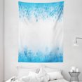 thumbnail image 1 of Winter Tapestry, Abstract Ornaments Snowflakes Cold Weather Season Frozen Water Illustration, Wall Hanging for Bedroom Living Room Dorm Decor, 60W X 80L Inches, Sky Blue White, by Ambesonne, 1 of 2