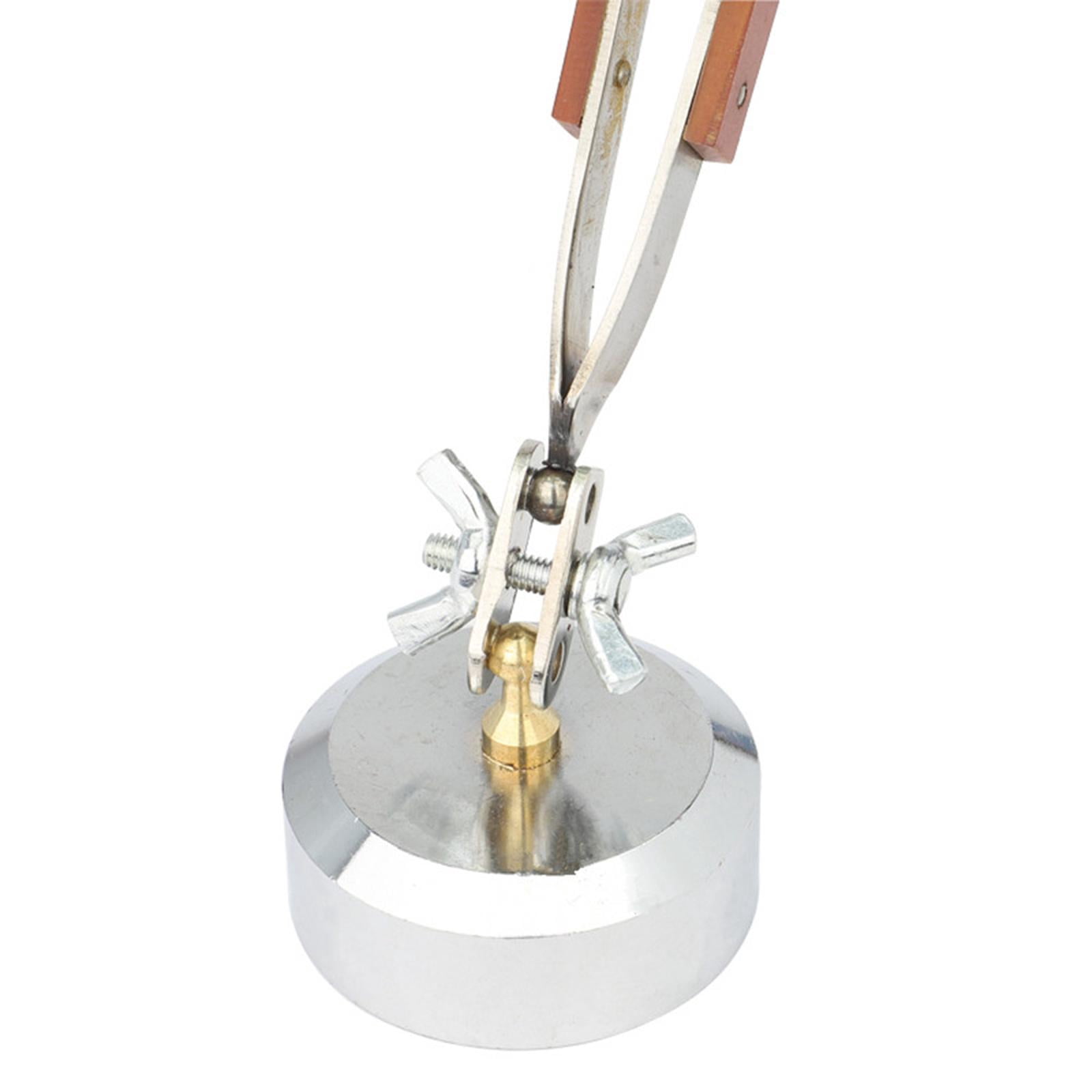 Cross Locking Jewelry Soldering Tweezers with Base 360°Rotation, Stainless Steel Jewelry Making Repair Tweezers Kit Watch Accessories