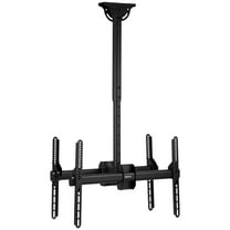 Mount-It! Dual Screen Ceiling TV Mount | Fits 40-70 Inch TVs | Ceiling Bracket Fits Vaulted and Sloped Ceilings