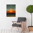 thumbnail image 2 of William Morris Style Sunrise Over Sea Abstract Large Wall Art Poster Print Thick Paper 18X24 Inch, 2 of 4