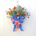 thumbnail image 5 of Cesta de Flores del Día Patriótico, Decoración para Puerta de Entrada, Día de la Independencia, 4 de Julio, para Interior, Exterior, Rojo, , Azul, 5 of 5