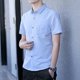 thumbnail image 3 of Camisa de vestir para oficina, ropa de cuadros de seda de hielo, camisas formales de negocios, blusas para hombre, blusas de lujo de verano Xxl S Vintage elegantes para hombre, 3 of 5