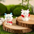 thumbnail image 3 of Chinese Zodiac Dragon Figurine Dollhouse Miniature Cartoon Dragon Model Micro Landscape Ornament Mini Animal Resin Craft Model Car Desktop Decor New Year Gift, 3 of 7