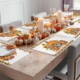 thumbnail image 5 of Fall Placemat Orange Pumpkin Thanksgiving Placemats for Dining Table Yellow Sunflower Mushroom Washable Table Mats for Party Kitchen Dining Decoration Set of 2, 5 of 7