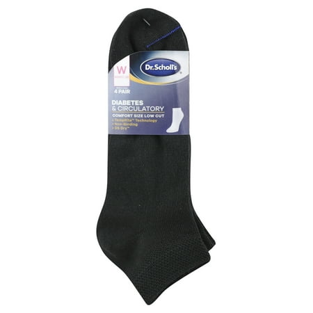 Women's Diabetes and Circulatory Low Cut Socks 4 Pair